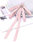 Fashion Pink Spot Pattern Decorated Bowknot Brooch