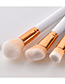 Fashion Silver Color+yellow Round Shape Decorated Makeup Brush (5 Pcs )