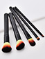 Fashion Multi-color Oblique Shape Decorated Makeup Brush (5 Pcs )