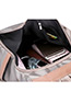 Fashion Black Stripe Pattern Design Large Capacity Waterproof Bag