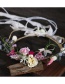 Fashion Multi-color Flower Shape Decorated Hair Hoop