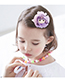 Fashion Gray+pink Gril Shape Decorated Hair Clip
