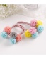 Fashion Gray+pink+yellow Flower Shape Decorated Hair Band
