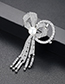 Fashion Silver Color Bowknot Shape Decorated Brooch