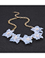 Elegant Beige Flowers Decorated Pure Color Jewelry Sets