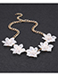 Elegant Beige Beads&flower Decorated Jewelry Sets