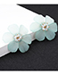 Elegant Light Green Pure Color Design Flower Shape Jewelry Sets