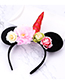 Lovely Red Unicorn&flowers Decorated Child Hair Hoop