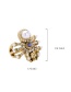 Elegant Gold Color Spider Shape Design Simple Ring