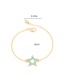 Elegant Gold Color Star Shape Decorated Bracelet