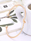 Elegant Gold Color Leaf Decorated Pure Color Bracelet(4pcs)