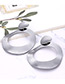 Elegant Silver Color Irregular Shape Design Pure Color Earrings