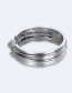 Fashion Silver Color Pure Color Design Simple Ring