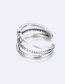 Fashion Silver Color Cross Shape Decorated Opening Ring