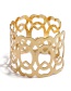 Fashion Gold Color Pure Color Design Hollow Out Bracelet