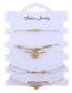 Fashion Multi-color Heart Shape&arrow Decorated Bracelet(5pcs)