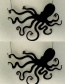 Fashion Black Octopus Pendant Decorated Necklace