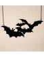 Fashion Black Bat Pendant Decorated Necklace