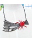 Fashion Red Spider Pendant Decorated Necklace