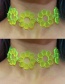 Fashion Green Flowers Decorated Pure Color Choker