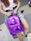 Fashion Blue Pure Color Design Simple Backpack