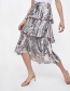 Elegant Silver Color Pure Color Design Multi-layer Skirt