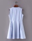 Elegant Light Blue Bowknot Decorated Sleeveless Dress