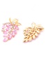 Elegant White Leaf Decorated Hollow Out Earrings