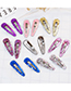 Lovely Silver Color Pure Color Design Child Hair Clip(1pair)