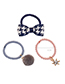 Lovely Claret Red Bowknot&diamond Decorated Child Hair Band(3pcs)