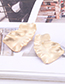 Fashion Gold Color Irregular Shape Design Pure Color Earrings