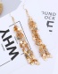 Elegant Gold Color Star Shape Design Long Tassel Earrings