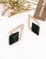 Elegant Black Geometric Shape Pendant Decorated Jewelry Sets