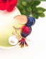 Elegant Multi-color Bird&pearls Decorated Simple Brooch
