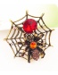 Exaggerated Gold Color Spider Shape Decorated Simple Brooch