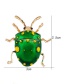 Exaggerated Green Cartoon Ladybug Decorated Simple Brooch
