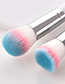 Fashion White Round Shape Decorated Makeup Brush(5pcs)