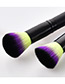 Fashion Black Flat Shape Decorated Makeup Brush(5pcs)