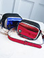 Fashion Red+silver Color Color-matching Decorated Bag
