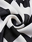 Fashion Black+white Stripe Pattern Decorated Dress