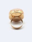 Fashion Green Round Shape Decorated Opening Ring