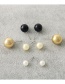 Fashion Black Pure Color Decorated Earrings Sets(12 Pairs)