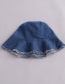 Fashion Light Blue Pure Color Decorated Hat
