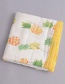 Fashion Yellow Pineapple Pattern Decorated Blanket
