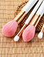 Fashion White Round Shape Decorated Makeup Brush (10 Pcs )