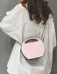Fashion Pink Round Shape Decorated Shoulder Bag