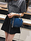 Fashion Blue Tassel Decorated Shoulder Bag