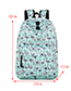 Fashion Blue Flamingo Pattern Decorated Backpack