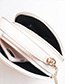 Elegant Khaki Grid Pattern Design Round Shape Bag