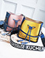 Elegant Khaki Tassel Decorated Square Shape Bag(2pcs)